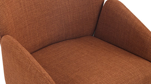 Polsterstuhl Hela aus Stoff in Orange Polsterstuhl Holly S Copper Bjorn 20 & Kupfer