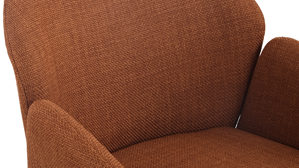 Polsterstuhl Hela aus Stoff in Orange Polsterstuhl Holly S Copper Bjorn 20 & Kupfer
