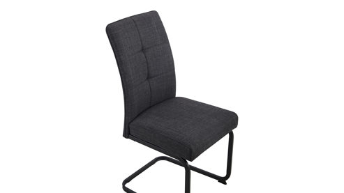 Schwingstuhl Hela aus Stoff in Anthrazit Schwingstuhl Malta IV S Anthrazit 28 & Schwarz