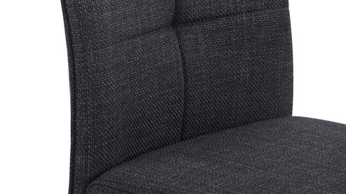 Schwingstuhl Hela aus Stoff in Anthrazit Schwingstuhl Malta IV S Anthrazit 28 & Schwarz