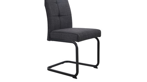 Schwingstuhl Hela aus Stoff in Anthrazit Schwingstuhl Malta IV S Anthrazit 28 & Schwarz