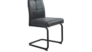 Schwingstuhl Hela aus Stoff in Dunkelgrau Schwingstuhl Malta I S Vintage Anthrazit 46 & Schwarz