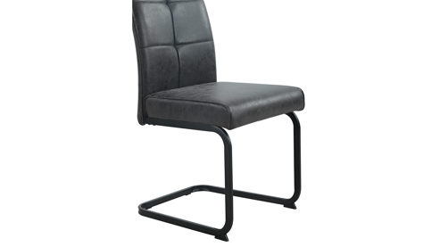 Schwingstuhl Hela aus Stoff in Dunkelgrau Schwingstuhl Malta I S Vintage Anthrazit 46 & Schwarz