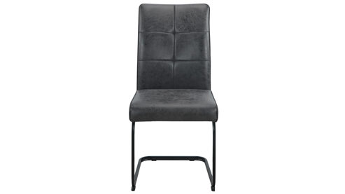 Schwingstuhl Hela aus Stoff in Dunkelgrau Schwingstuhl Malta I S Vintage Anthrazit 46 & Schwarz