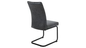 Schwingstuhl Hela aus Stoff in Dunkelgrau Schwingstuhl Malta I S Vintage Anthrazit 46 & Schwarz