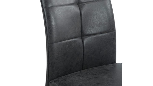 Schwingstuhl Hela aus Stoff in Dunkelgrau Schwingstuhl Malta I S Vintage Anthrazit 46 & Schwarz