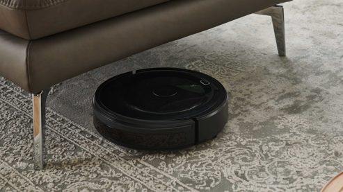 Polsterhocker modulmaster aus Leder in Grau Modulmaster MM-PN1184 - XL-Polsterhocker steingraues Leder Vivre & glänzende Metallfüße - ca. 93 x 68 cm