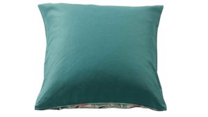 Bettwäsche-Set Interliving aus Stoff in Mehrfarbig Interliving Bettwäsche Serie 9131 floral pastellfarbener & dunkelgrüner Baumwollsatin - ca. 155 x 220 cm