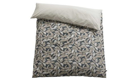 Bettwäsche-Set Interliving aus Stoff in Anthrazit Interliving Bettwäsche Serie 9131 floral anthrazitfarbener & beiger Baumwollsatin - ca. 155 x 220 cm