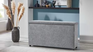 Bettkasten comfortmaster besser sitzen, liegen, leben aus Stoff in Grau Comfortmaster Molto - Bettbox grauer Webstoff 2-6989