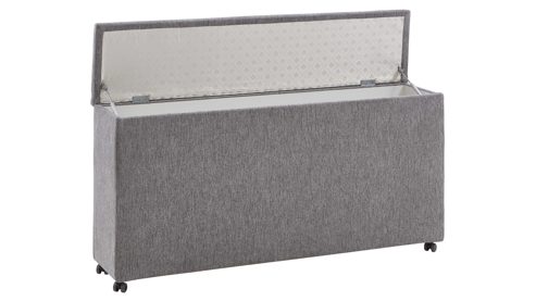Bettkasten comfortmaster besser sitzen, liegen, leben aus Stoff in Grau Comfortmaster Molto - Bettbox grauer Webstoff 2-6989