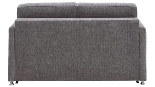 Schlafsofa comfortmaster besser sitzen, liegen, leben aus Stoff in Grau Comfortmaster Schlafsofa Molto mit Faltbett-Funktion grauer Webstoff 2-6989& Chromfüße - Breite ca. 156 cm