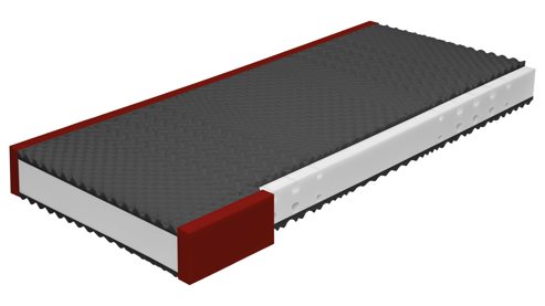 Kaltschaummatratze Interliving aus Stoff in Weiß Interliving Matratze Medikontur 1910 Kaltschaum, H3 – Liegefläche ca. 200 x 200 cm