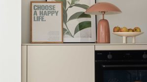 Einbauküche culineo® aus Holz in Beige Culineo® Einbauküche C615 mit Einbaugeräten Sand - Stellfläche ca. 370 x 395 cm