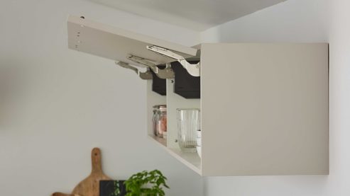 Einbauküche culineo® aus Holz in Beige Culineo® Einbauküche C615 mit Einbaugeräten Sand - Stellfläche ca. 370 x 395 cm