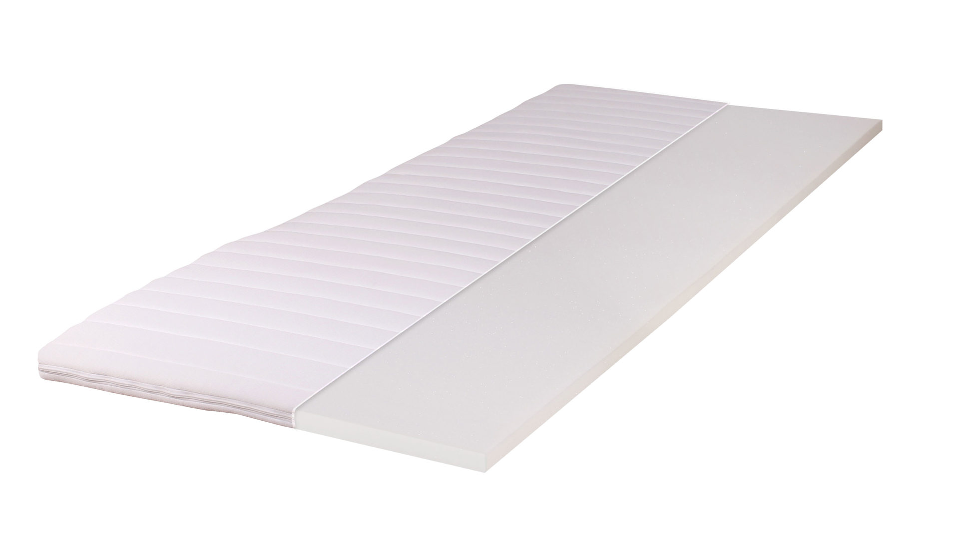 Topper Sun garden | 162739 aus Stoff in Weiß Topper für Boxspringbett für perfekte Schlafzimmermöbel Kaltschaum - Liegefläche ca. 100 x 200 cm