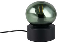 Tischleuchte Interliving aus Glas in Grün Interliving Leuchten Serie 9350 - Tischlampe grünes Glas - Höhe ca. 19 cm