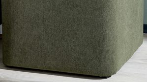 Nachttisch Interliving aus Stoff in Dunkelgrün Interliving Boxspringbett Serie 1402 - Nachtkonsole 39 moosgrüne Mikrofaser Nele 432008