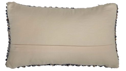 Kissenbezug /-hülle Interliving aus Stoff in Blau Interliving Kissenhülle Serie 9116 blau meliertes Mischgewebe - ca. 40 x 60 cm