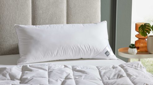 Kopfkissen Interliving aus Federn + Daunen in Weiß Interliving Kopfkissen Serie 9212 - 3-Kammerkissen 640 g Federn & Daunen - ca. 40 x 80 cm