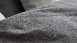 Bettwäsche-Set Interliving aus Stoff in Anthrazit Interliving Bettwäsche Serie 9118 - Biberbettwäsche Anthrazit & Hellgrau - ca. 80 x 80 cm und 150 x 200 cm