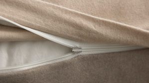 Bettwäsche-Set Interliving aus Stoff in Beige Interliving Bettwäsche Serie 9118 - Biberbettwäsche Creme & Cappuccino - ca. 80 x 80 cm und 150 x 200 cm