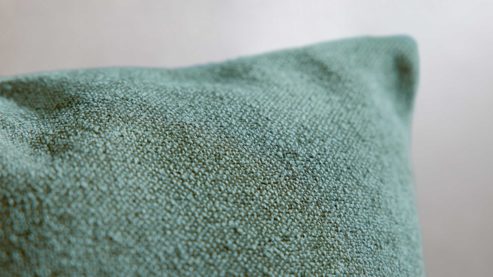 Kissenbezug /-hülle Interliving aus Stoff in Dunkelgrün Interliving Kissen Serie 9124 - Kissenhülle dunkelgrüne Chenille - ca. 50 x 50 cm