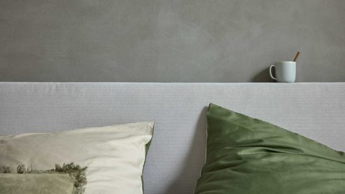 Bettwäsche-Set Interliving aus Stoff in Grün Interliving Bettwäsche Serie 9128 salbeifarbener Baumwollsatin - ca. 155 x 220 cm